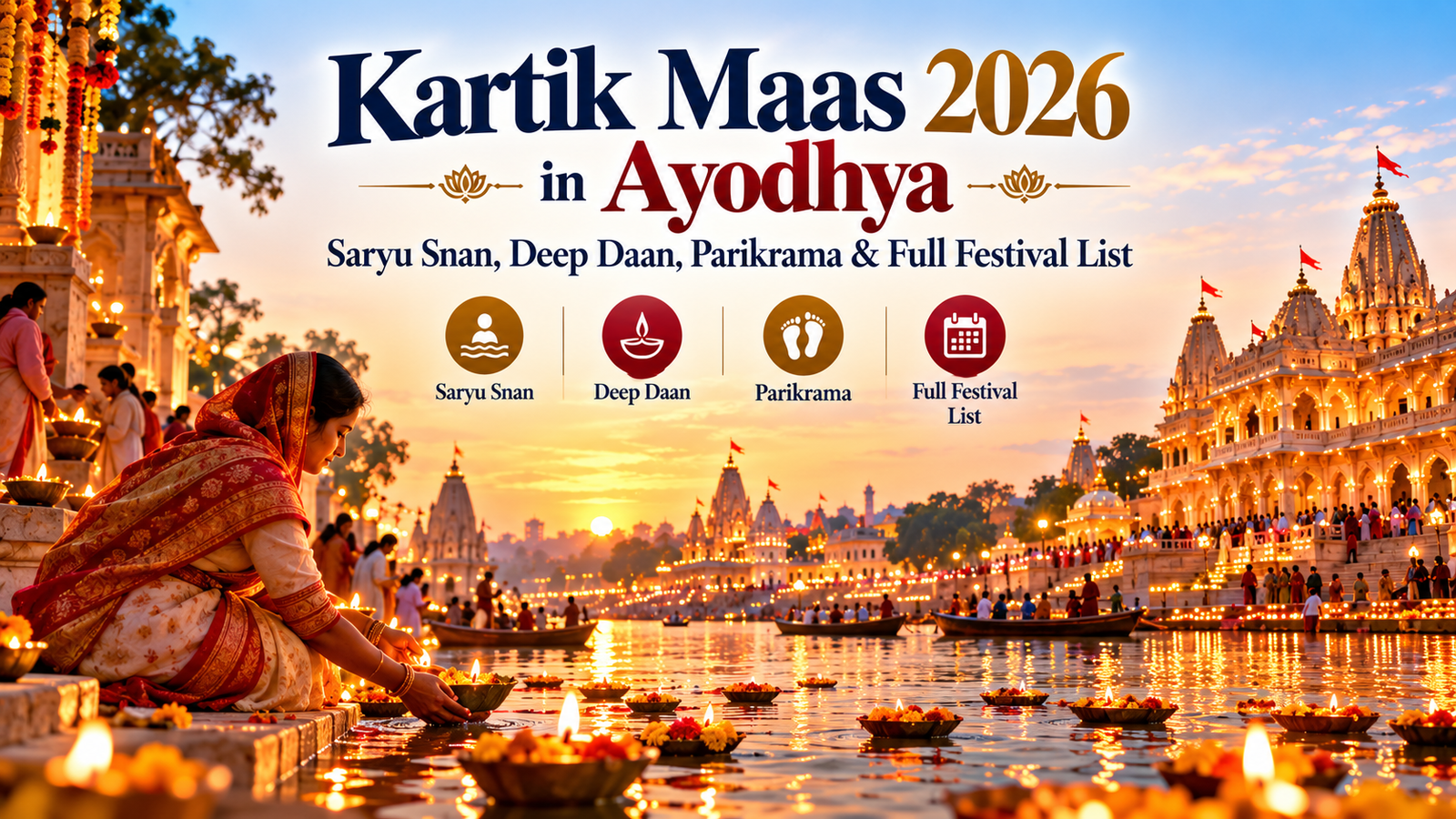 Kartik Maas 2026 in Ayodhya: Saryu Snan, Deep Daan, Parikrama & Full Festival List