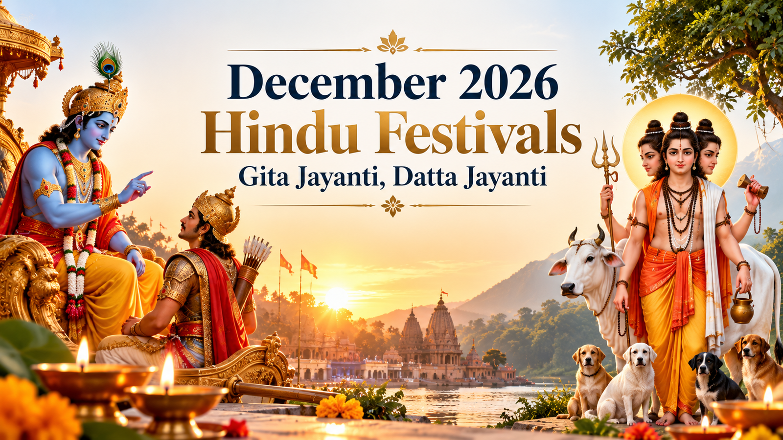 December 2026 Hindu Festivals: Gita Jayanti, Datta Jayanti