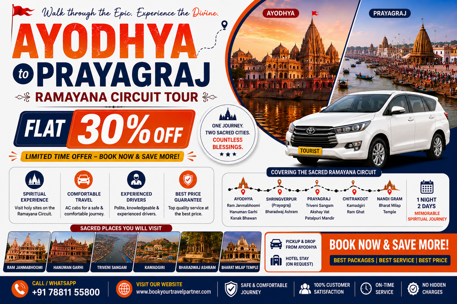 Ayodhya to Prayagraj Tour: Ramayana Circuit Tour Flat 30% Off