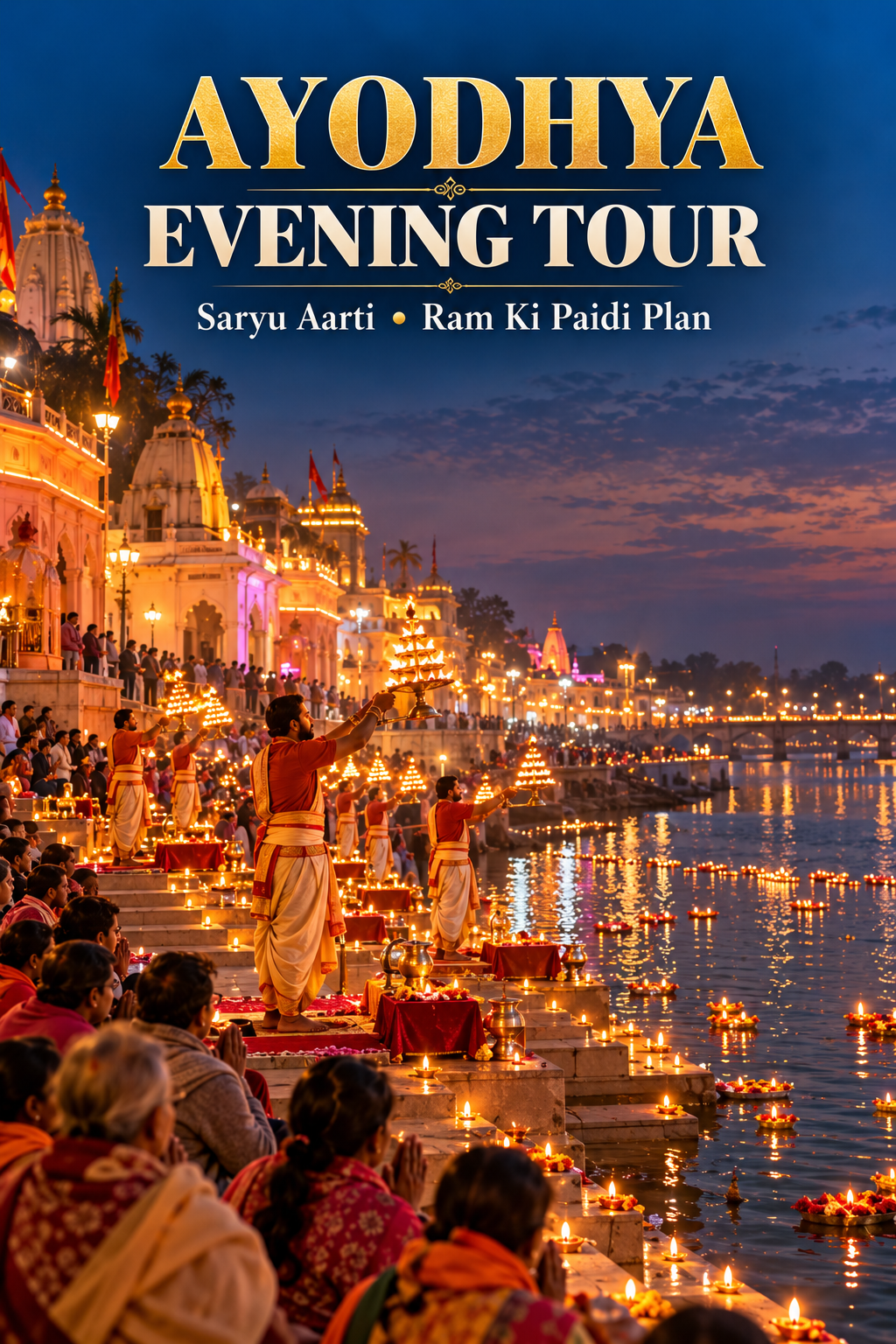 Ayodhya Evening Tour: Saryu Aarti and Ram Ki Paidi Plan