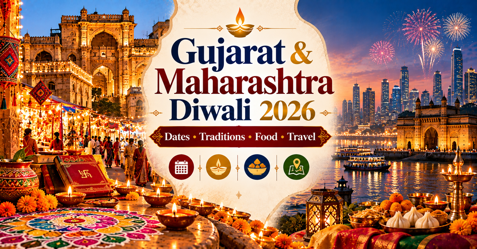 Gujarat Diwali 2026 and Maharashtra Diwali 2026: Dates, Traditions, Food and Travel