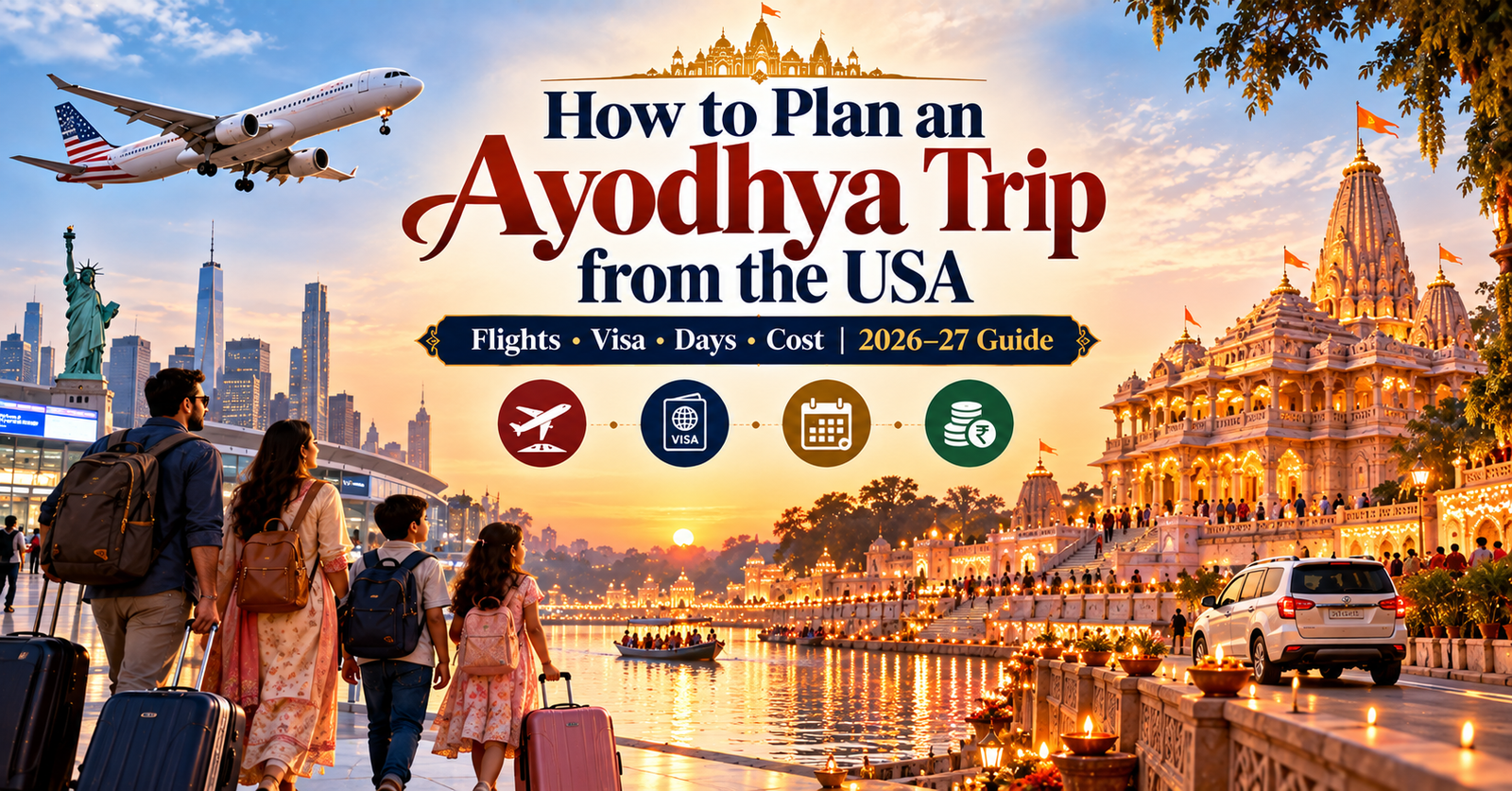 How to Plan an Ayodhya Trip from the USA: Flights, Visa, Days & Cost (2026–27 Guide)