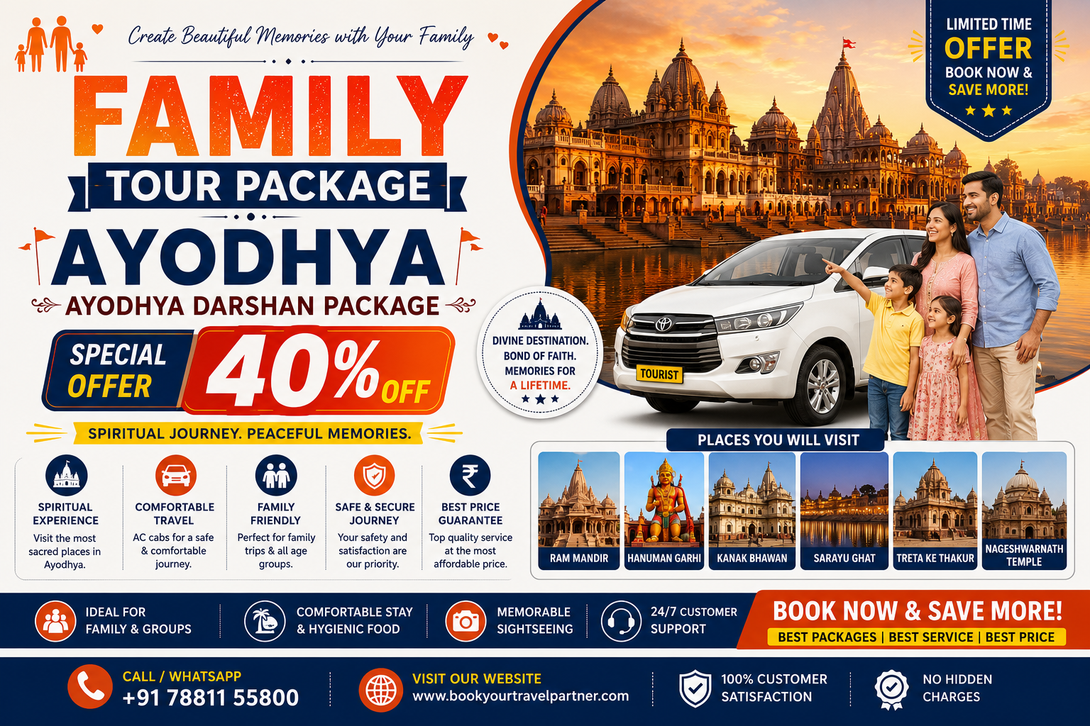 Family Tour Package Ayodhya: Ayodhya Darshan Package 40% Off