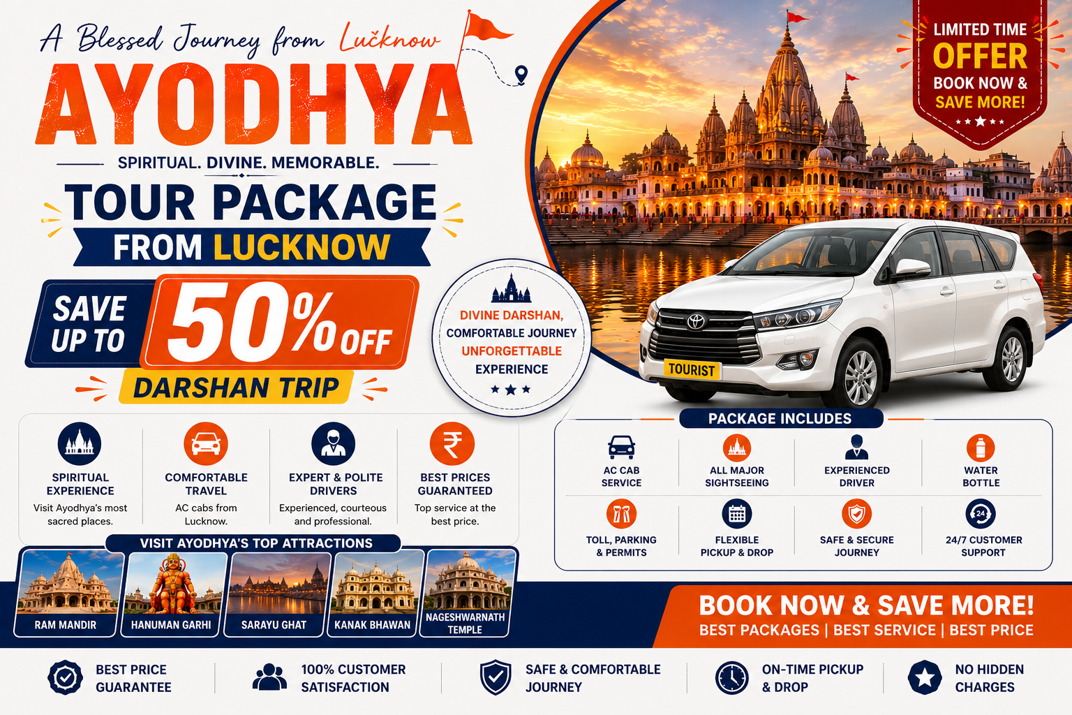 Ayodhya Tour Package from Lucknow: Save Up to 50% Off Darshan Trip