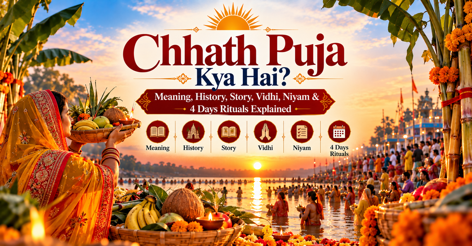 Chhath Puja Kya Hai? Meaning, History, Story, Vidhi, Niyam & 4 Days Rituals Explained