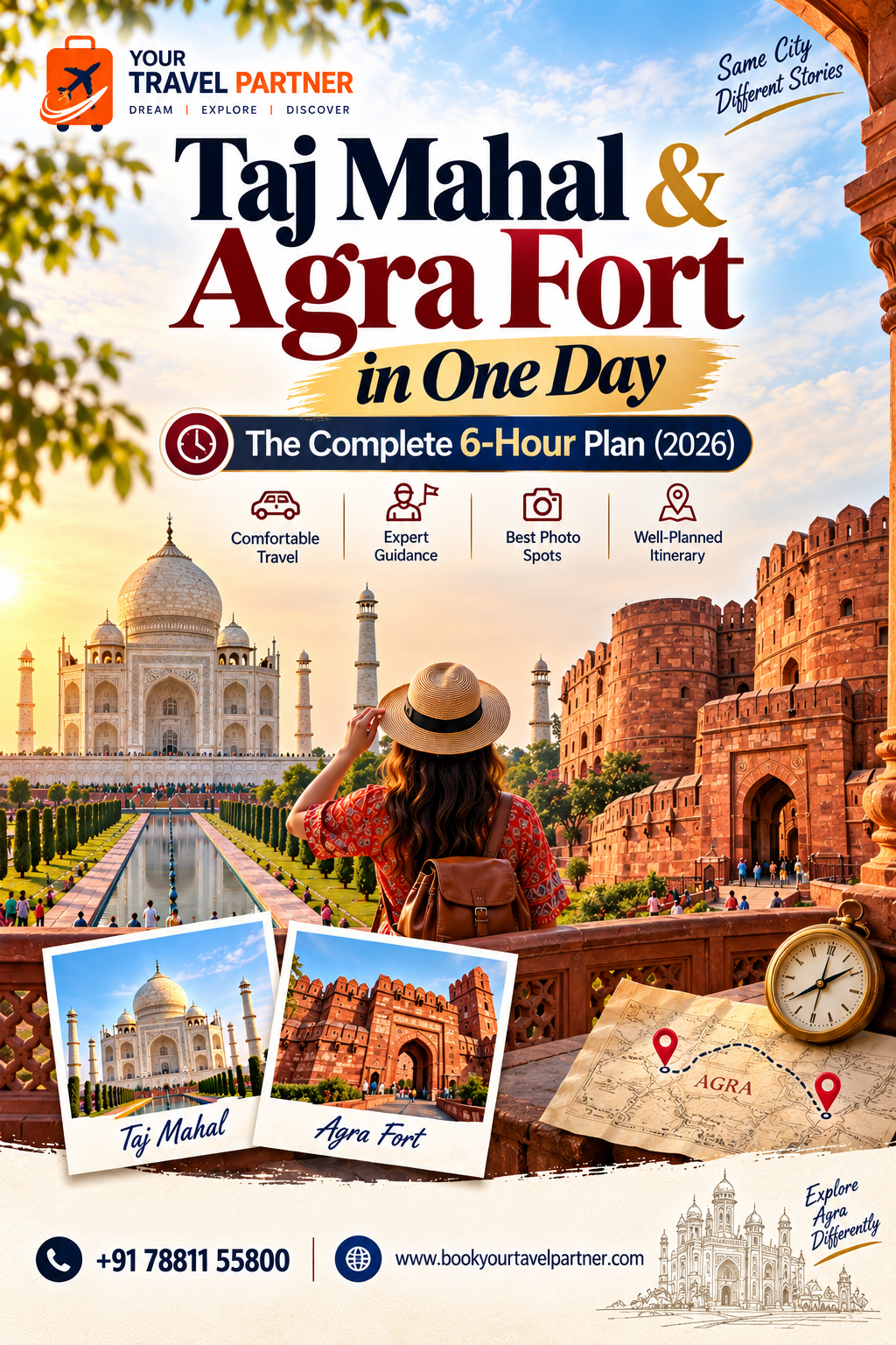 Taj Mahal & Agra Fort in One Day: The Complete 6-Hour Plan (2026)